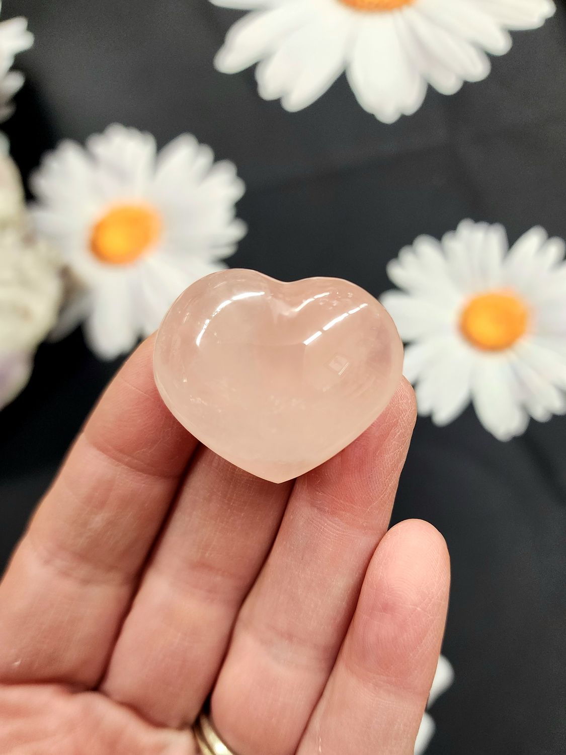 Rose Quartz Mini Hearts