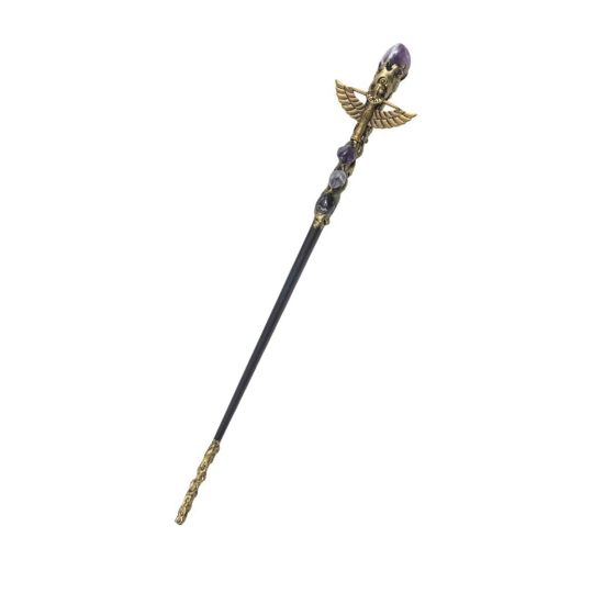 Magick Wand Amethyst &amp; Isis 12.5&quot;