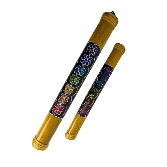 Chakra Painted Rainstick 15.75H.X1.75″DI
