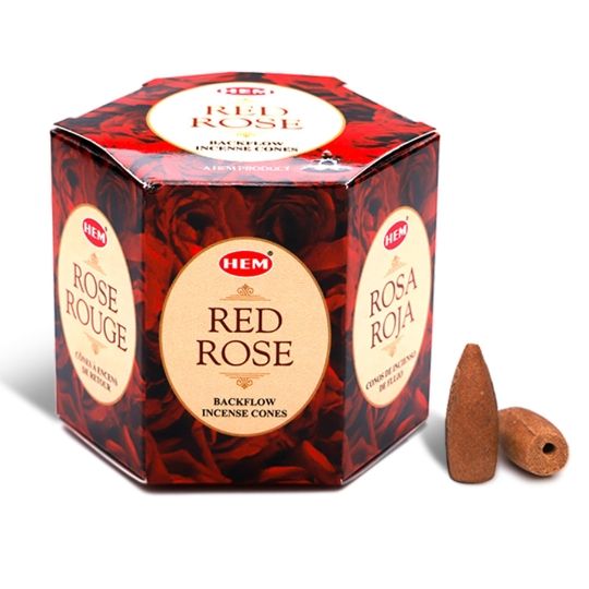 Rose HEM Backflow Incense Cones