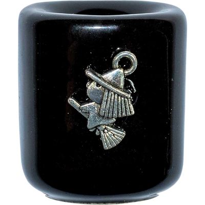 Mini Candle Holder Black - Witch