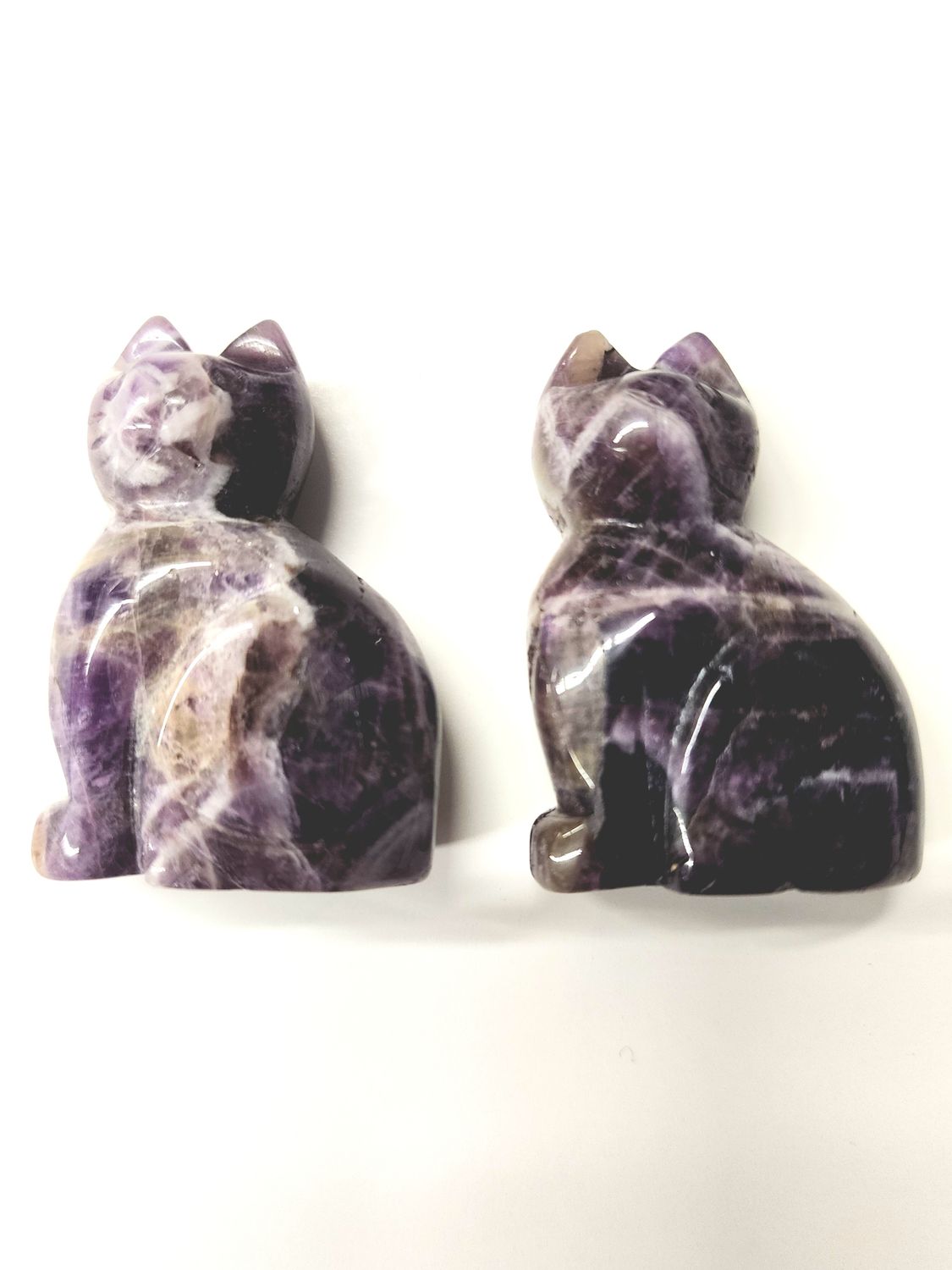 Chevron Amethyst Cat 2&quot;