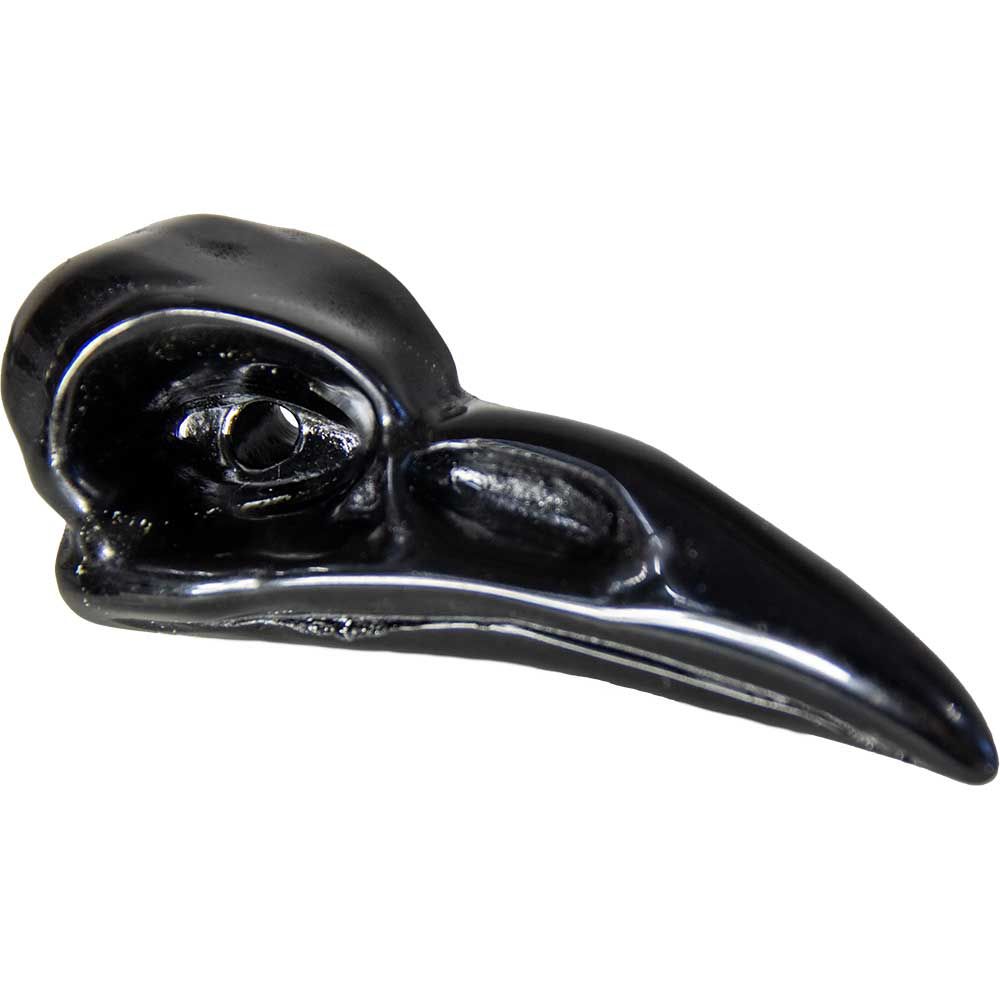 Black Obsidian Raven Skull 3&quot;