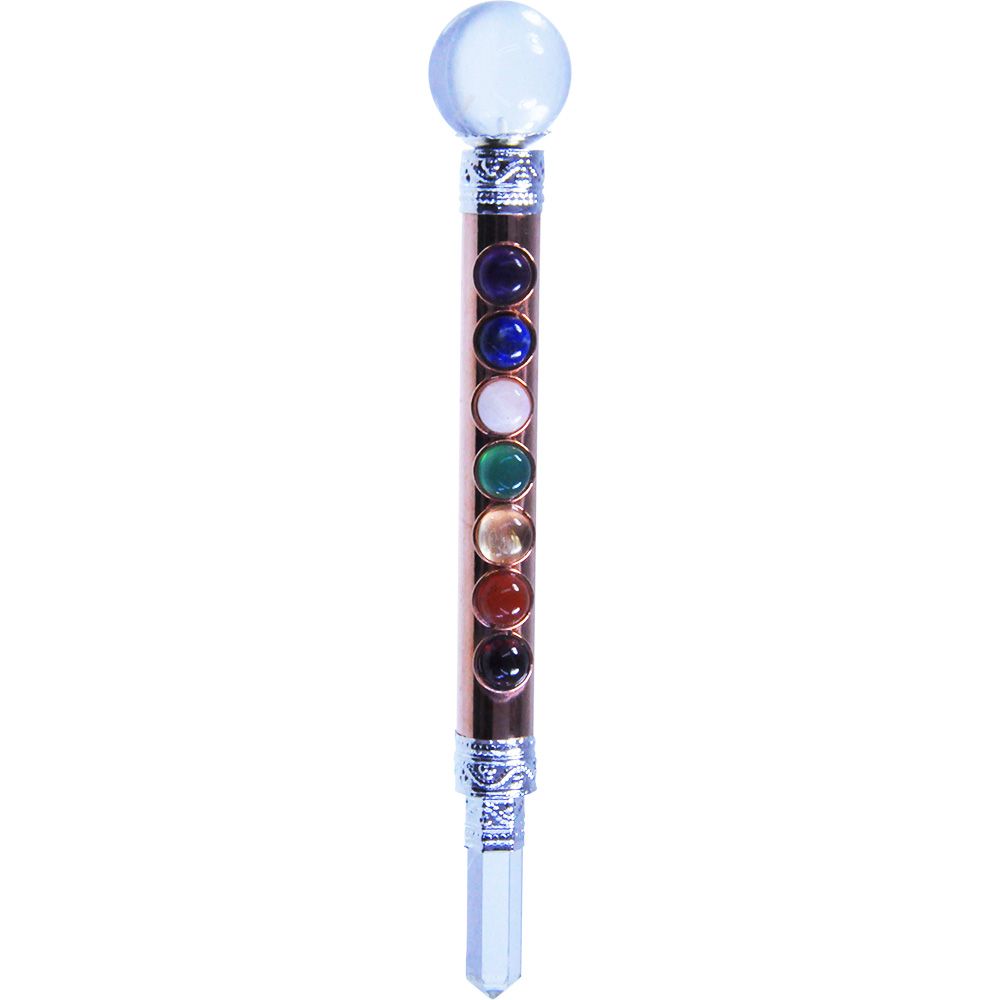 Copper Plated Healing Wand Chakra Mini 4.5&quot;