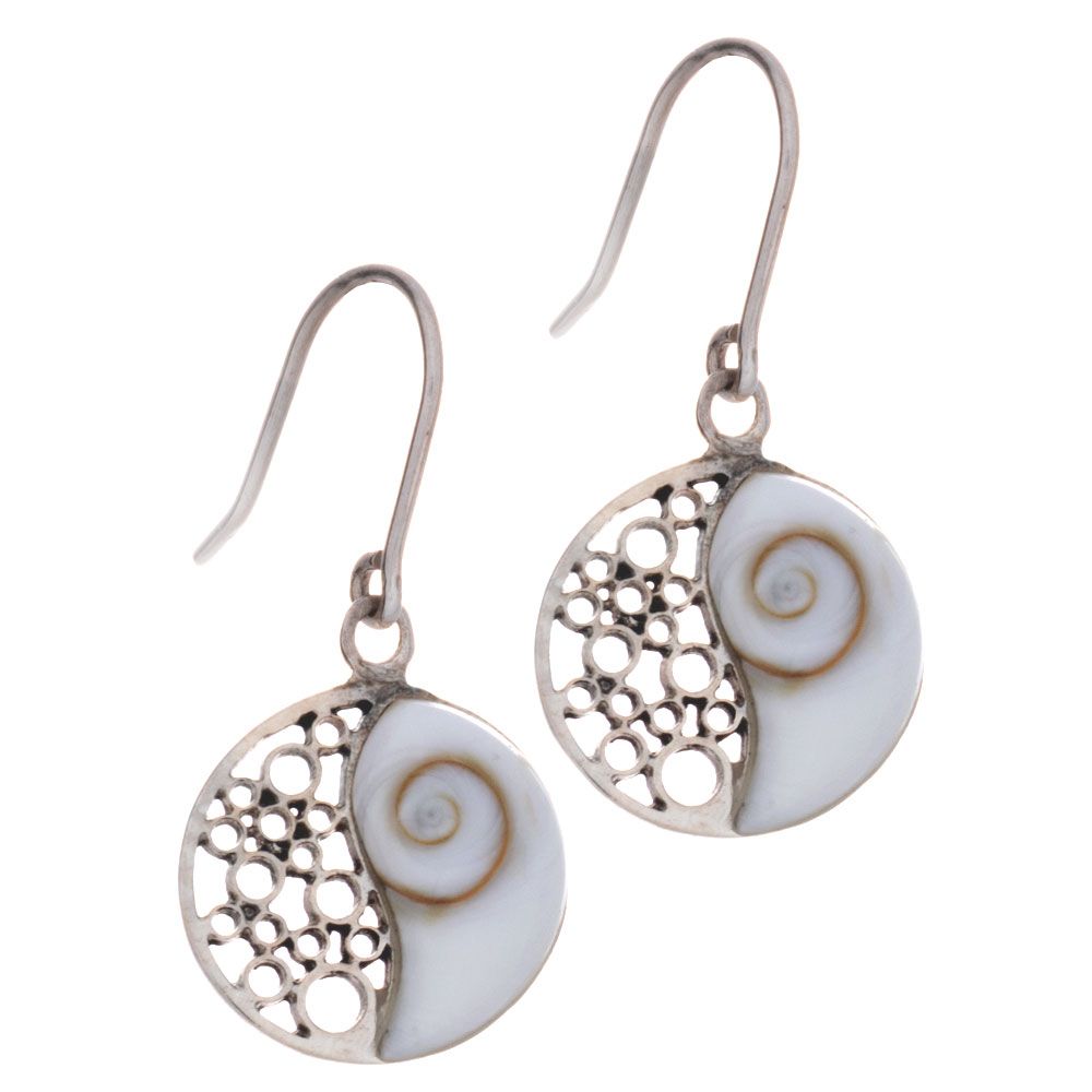 Shiva Eye Dangle Yin Yang Earrings