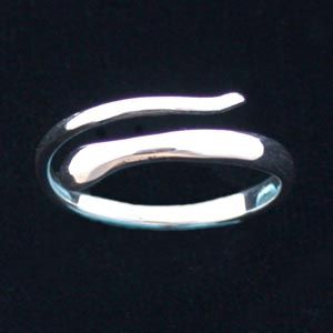 Snake Ring Sterling Silver - Size 6