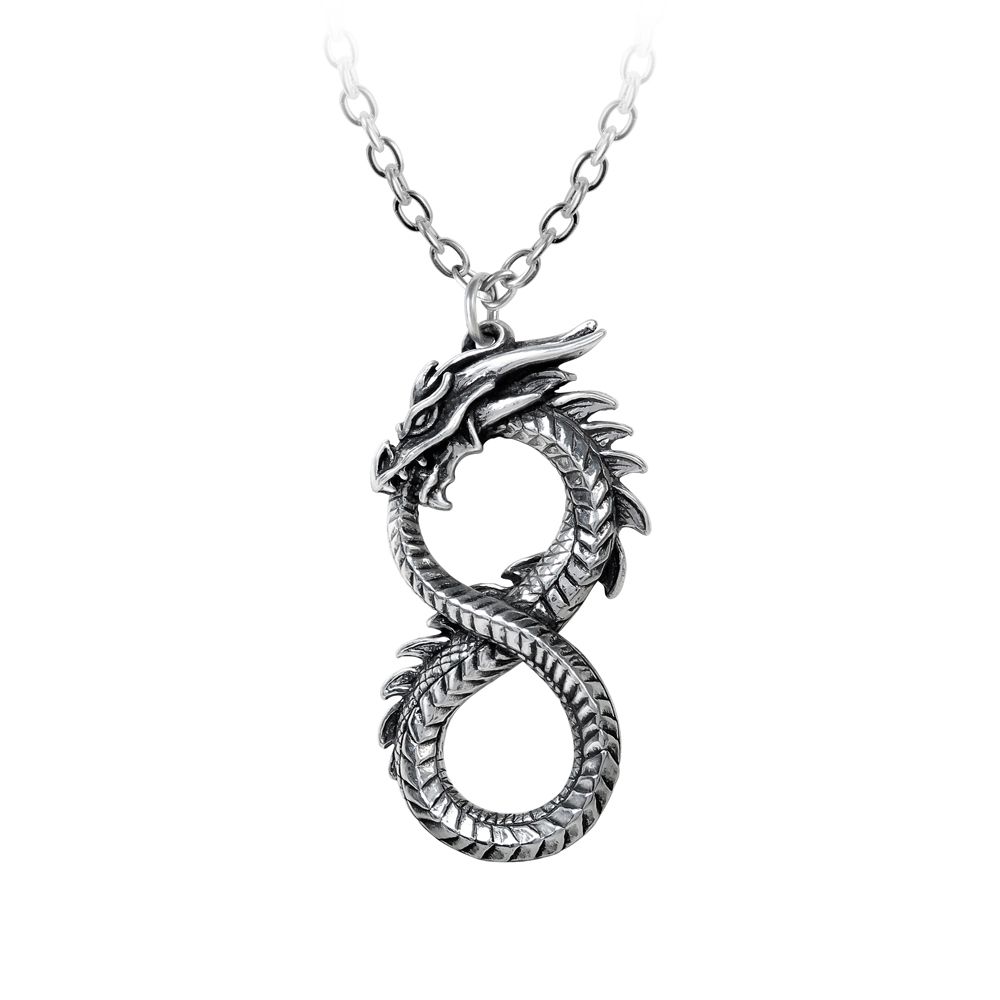 Infinity Dragon Pendant w/22&quot; chain