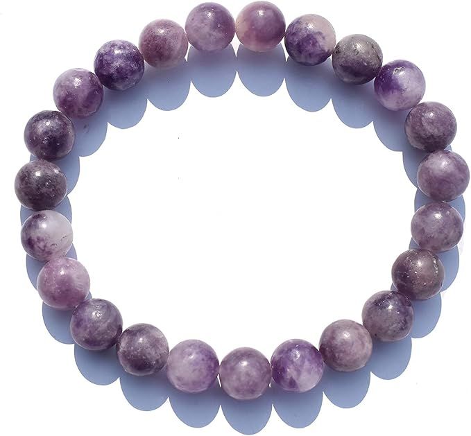 Lepidolite  w/Mica Bracelet 6-8mm