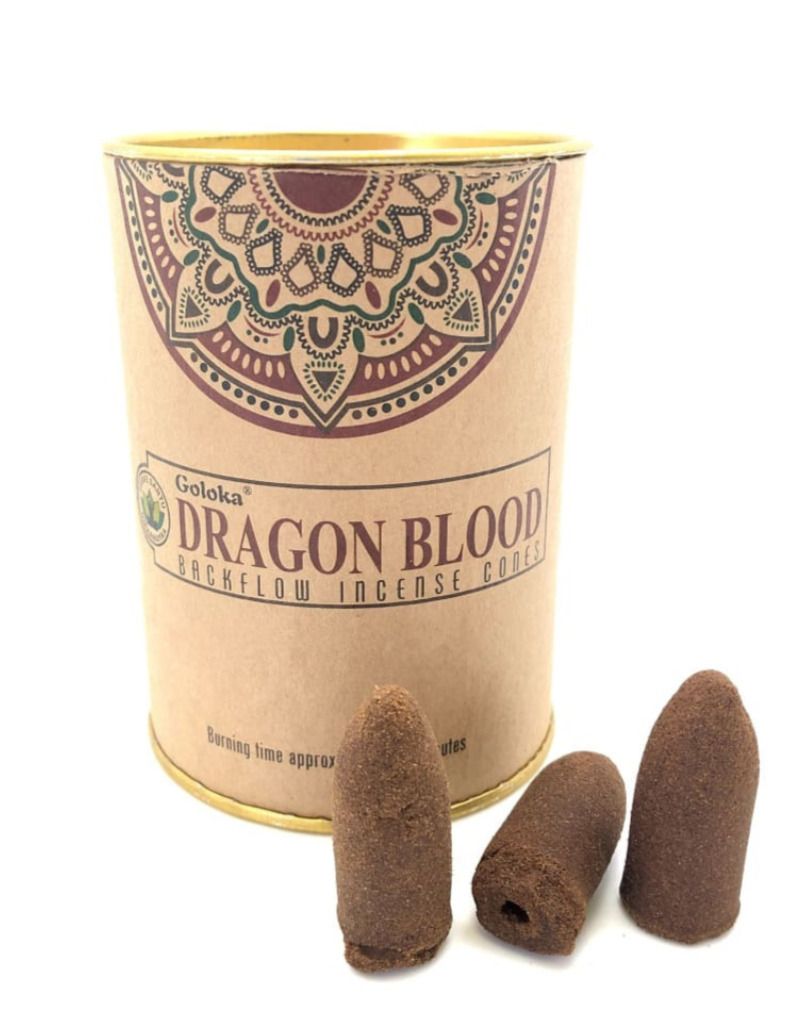 Dragons Blood GOLOKA Backflow Incense Cones