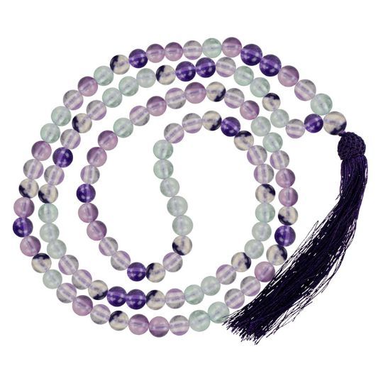 Fluorite Mala 34&quot;  8mm