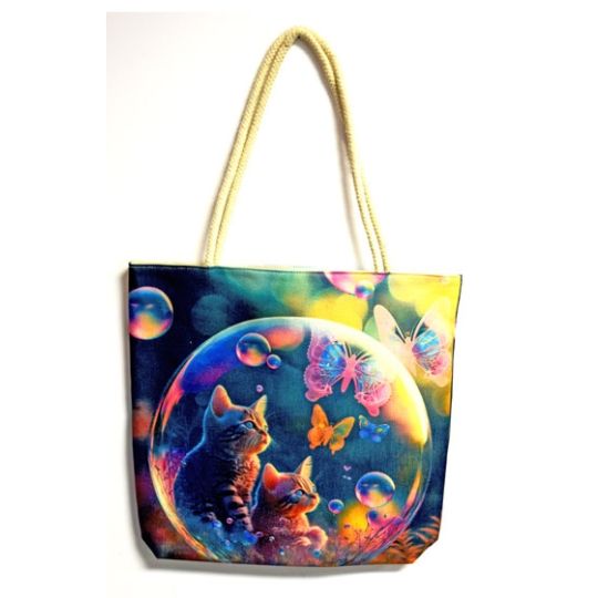 Cat in BubbleTote Bag