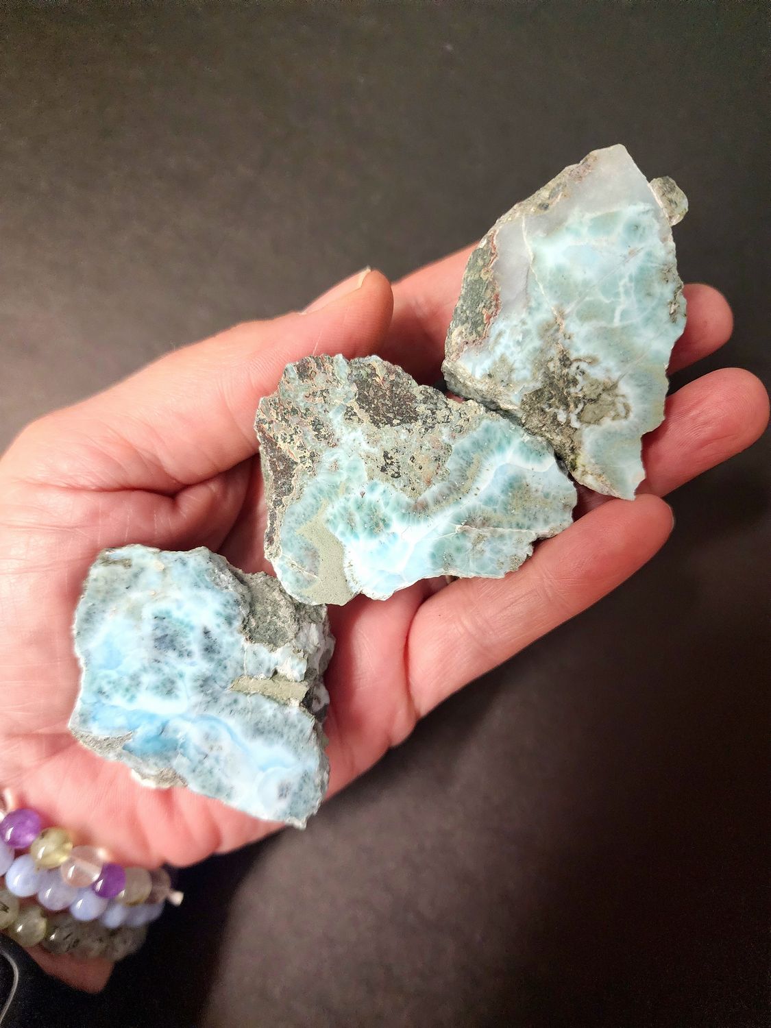 Larimar One-Side Polished