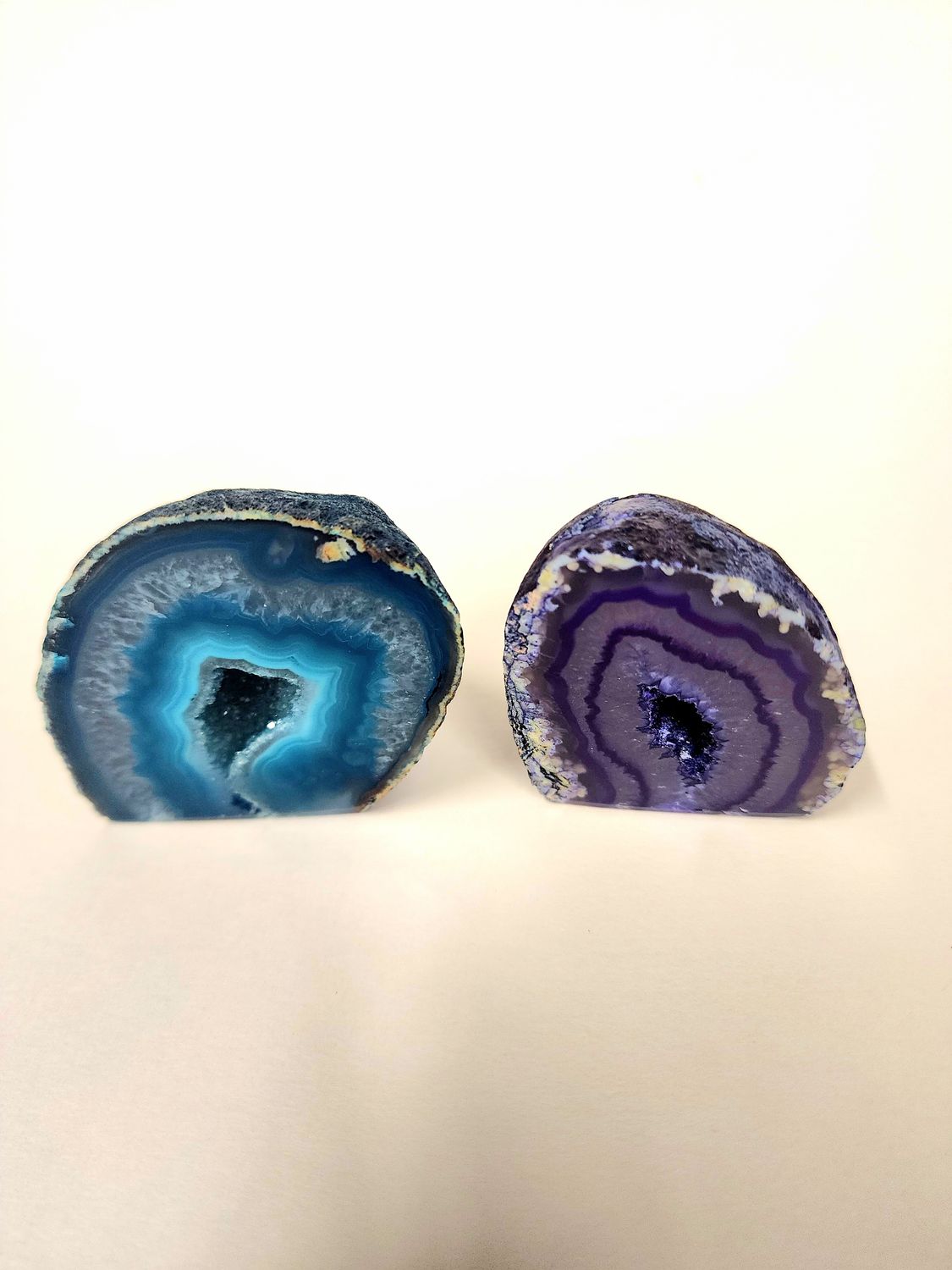 Sliced Agate Druzy Standing $17