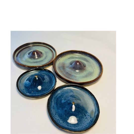 Small Blue Incense Burner