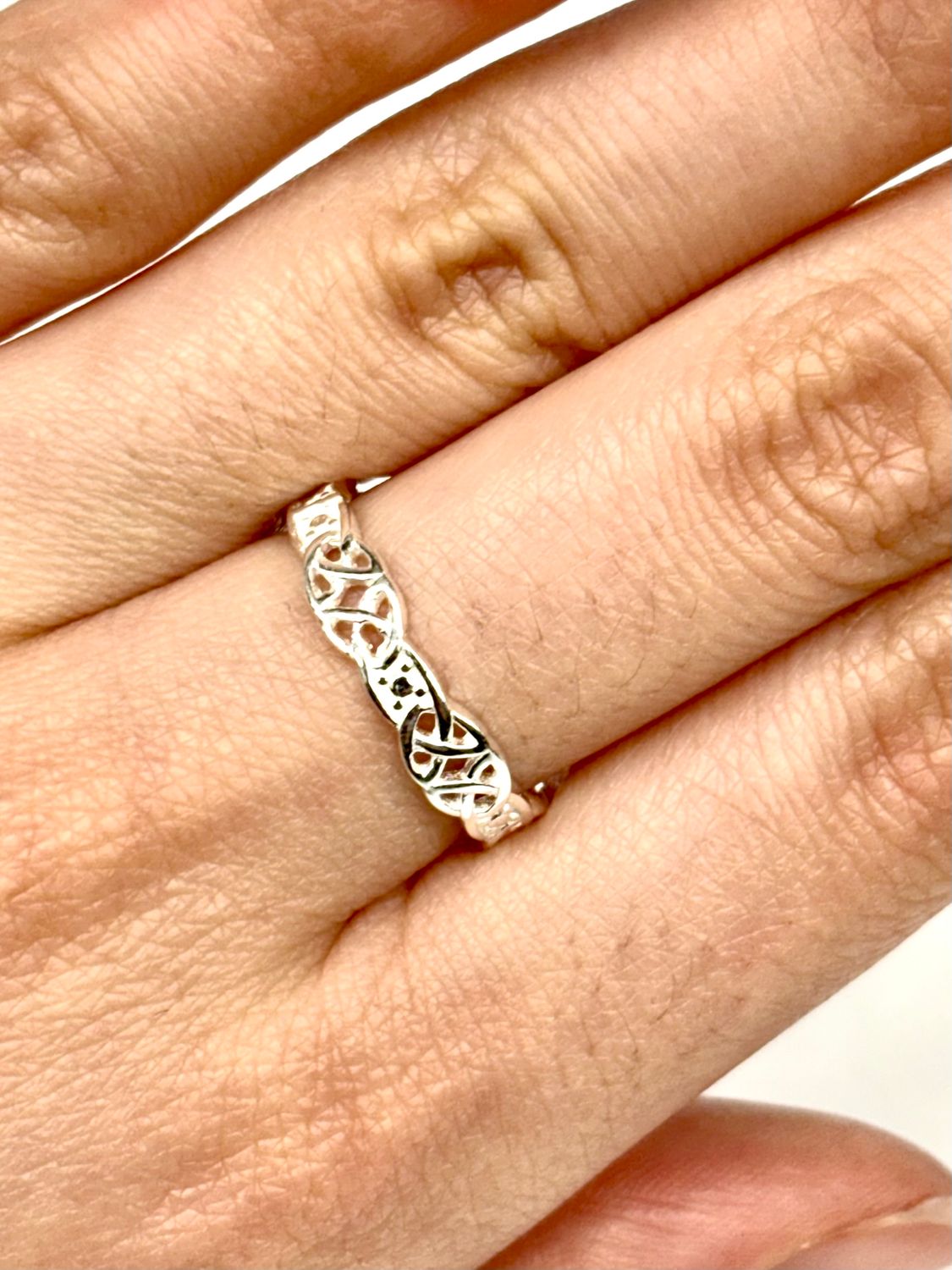 Celtic Band Sterling Silver Size 7