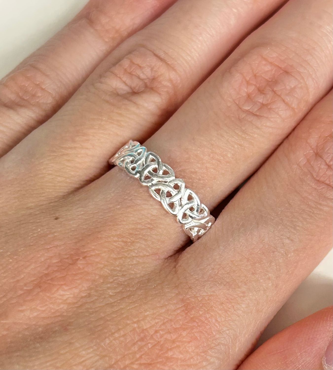 Celtic Band C Sterling Silver Size 6