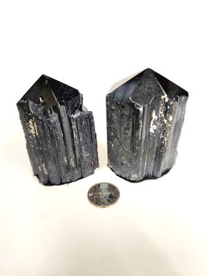Standing Black Tourmaline Top Polished Points