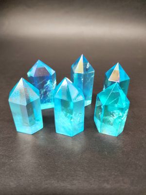 Aqua Aura Quartz Generator / Point 1.75 - 2.25&quot;