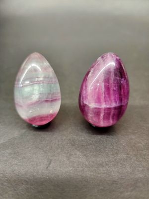 Rainbow Fluorite Eggs 1.5 - 1.75&quot;