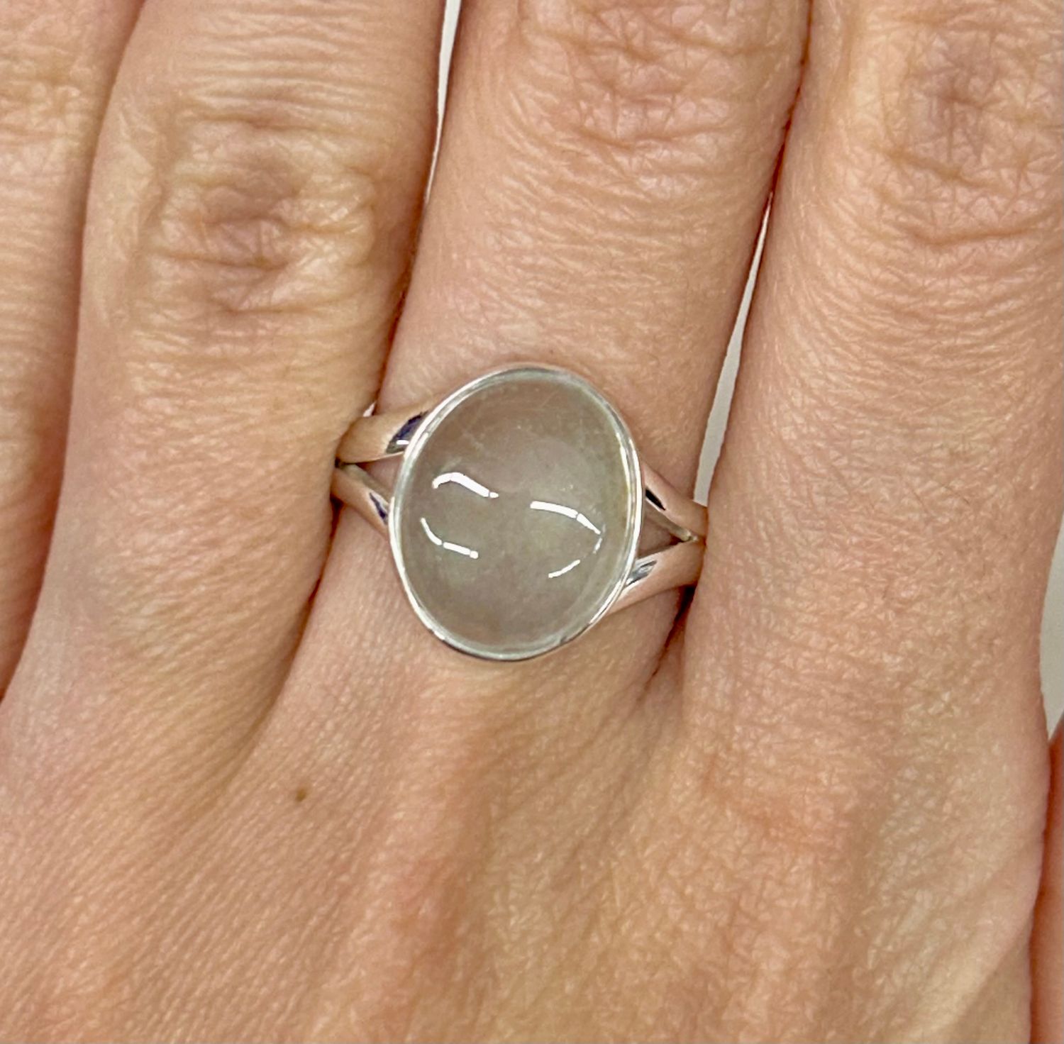 Clear Quartz Ring A - Size 5 Sterling Silver