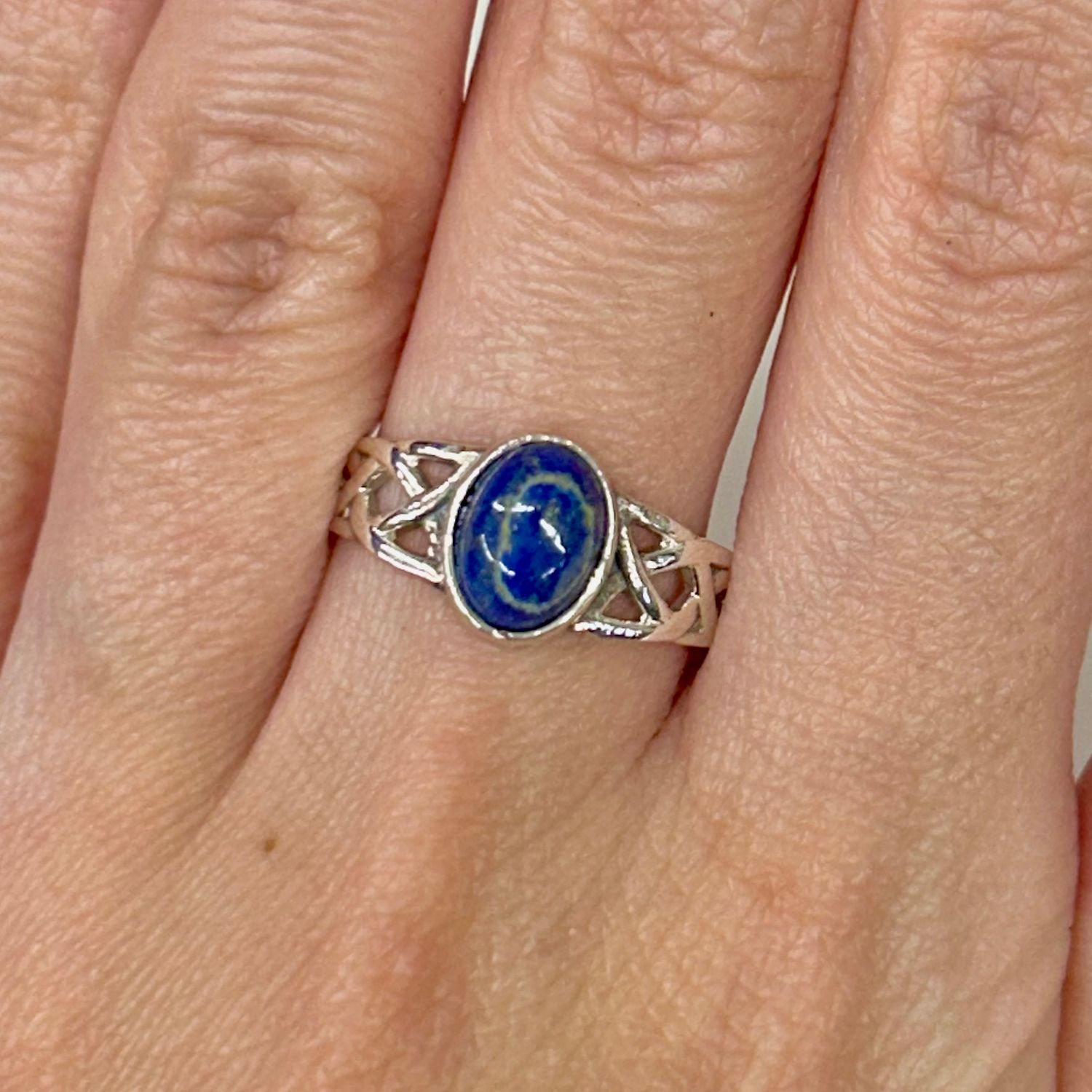 Lapis Lazuli Ring A - Size 6 Sterling Silver