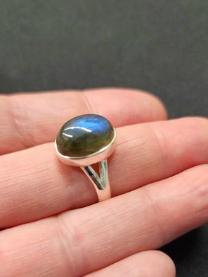 Labradorite Ring A - Size 9 Sterling Silver