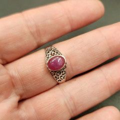 Ruby Ring - Size 7 Sterling Silver