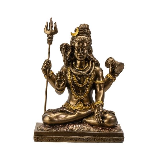 Cross Legged Shiva Statue 4.3&quot; X 2.8&quot; X 5.5&quot;