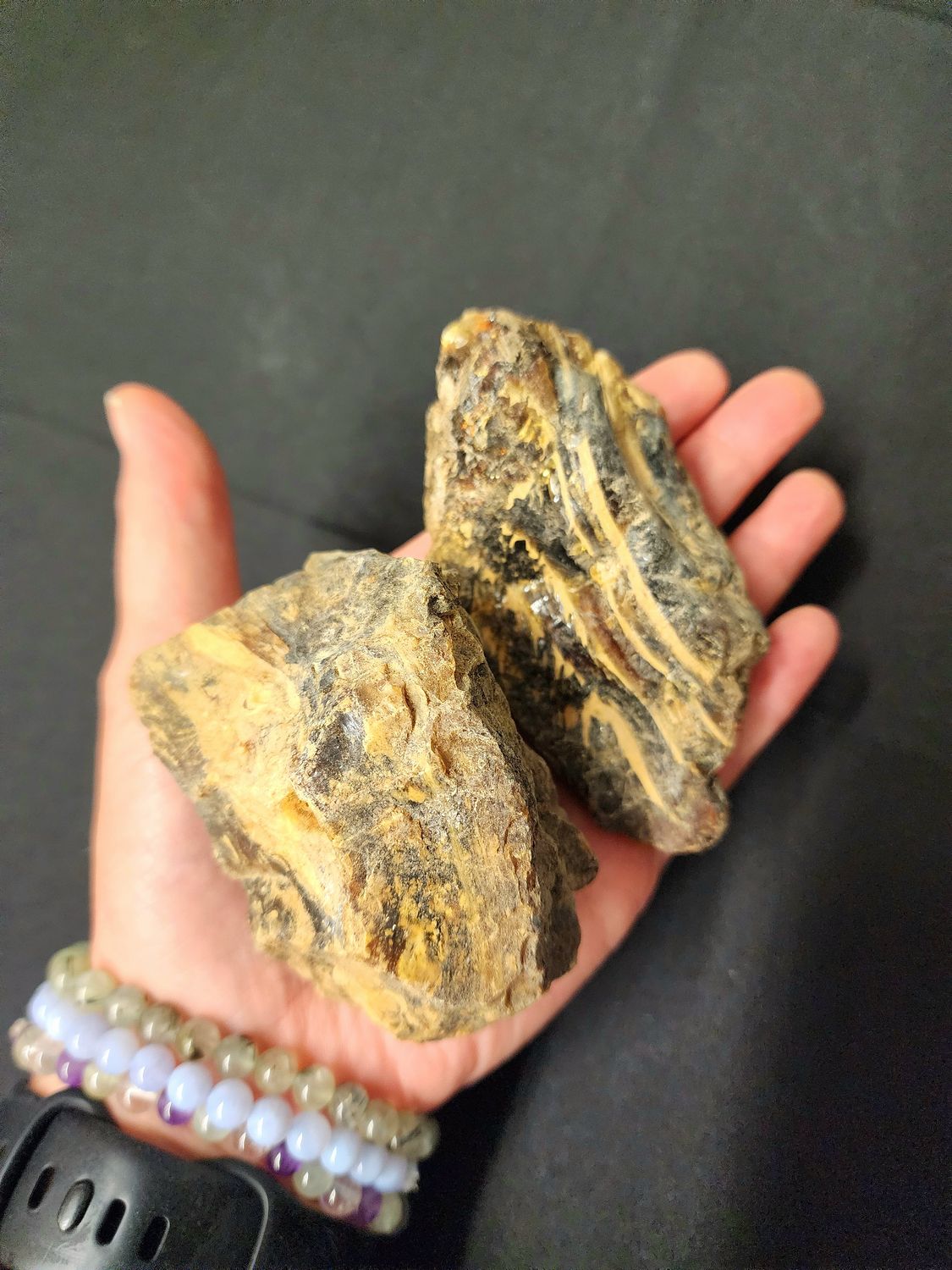 Zebra Amber Raw Large Chunks