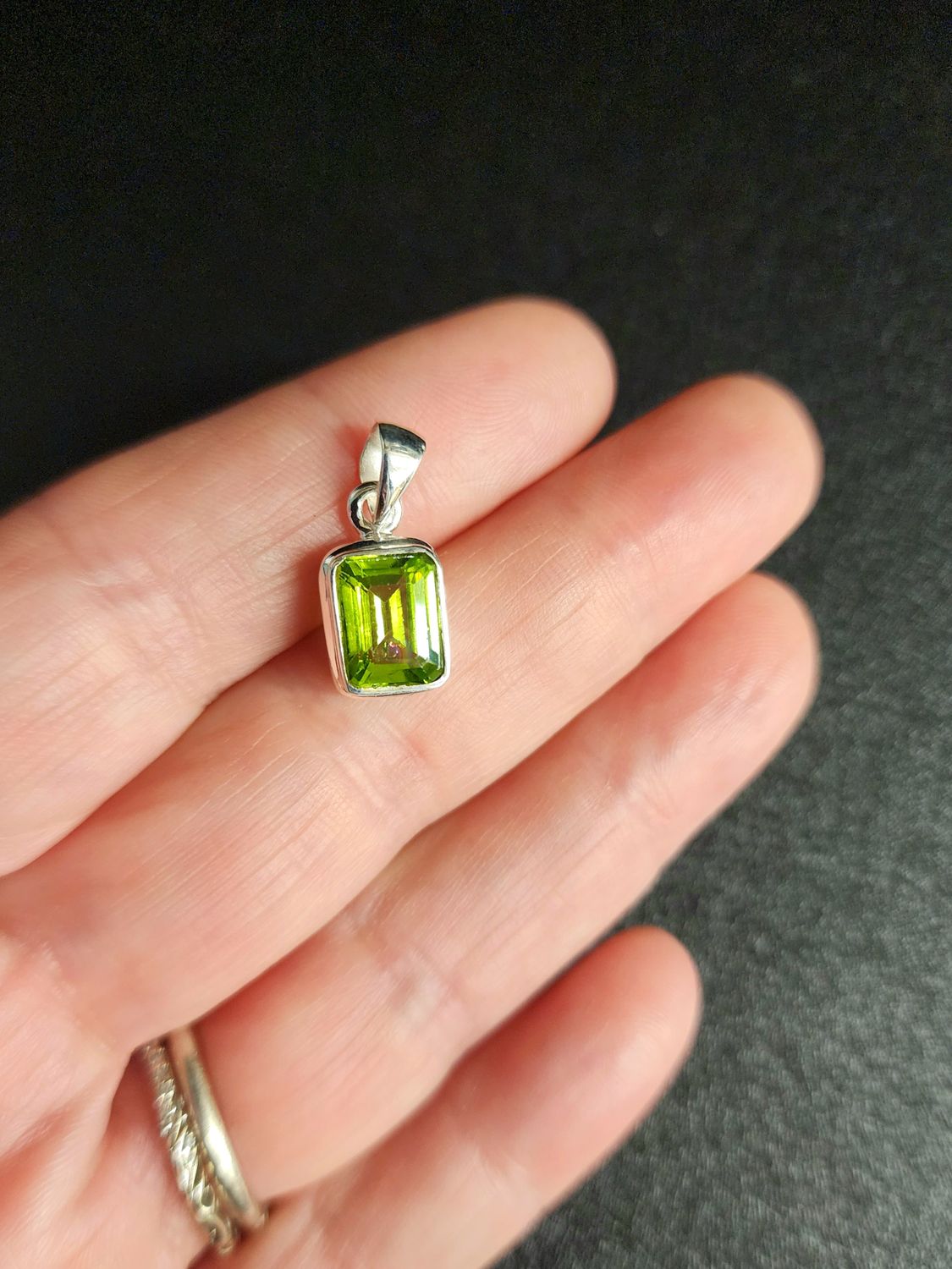 Peridot Pendant C Sterling Silver