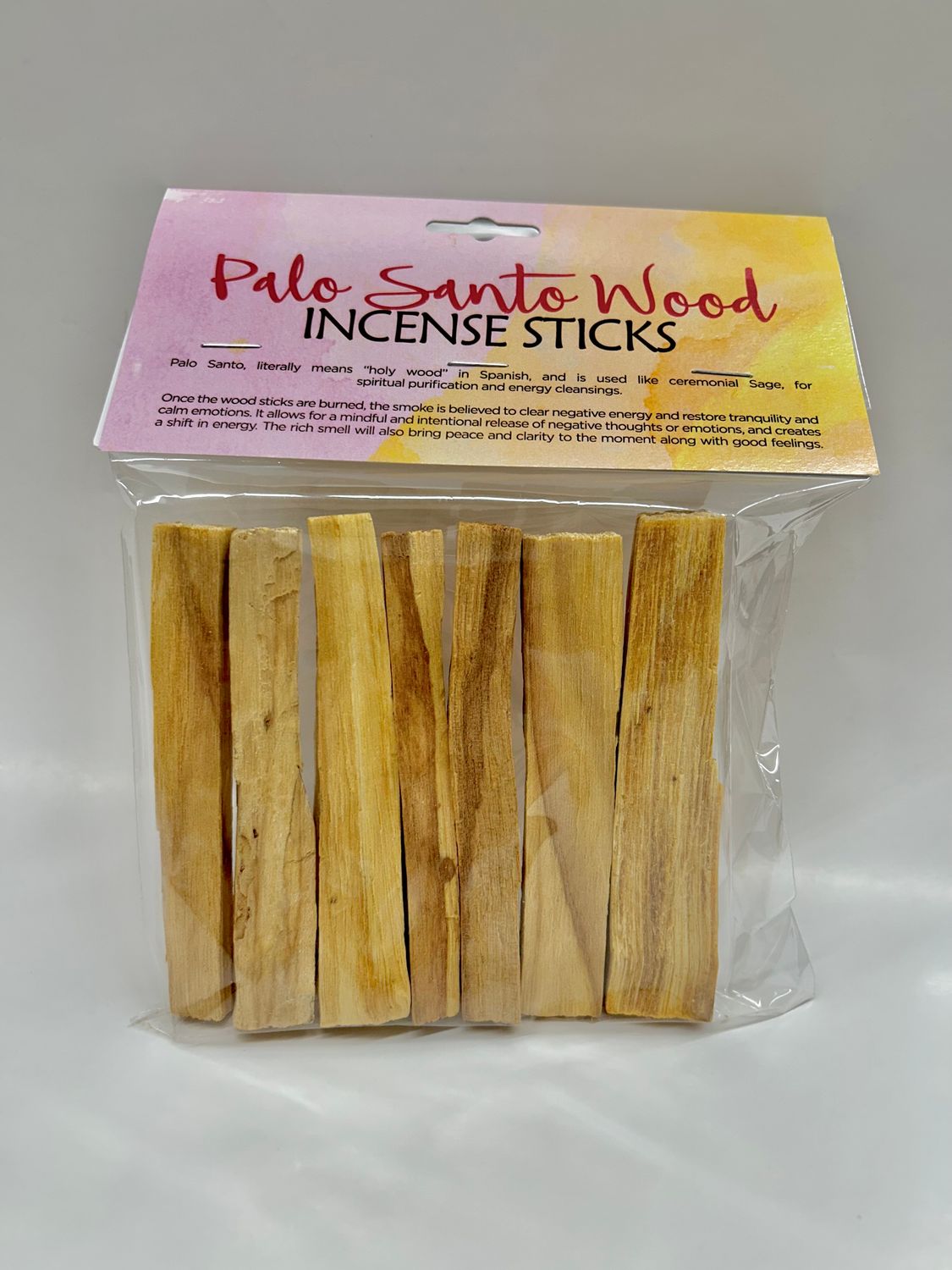 Palo Santo Wood Incense Sticks By Sacred (7 sticks)