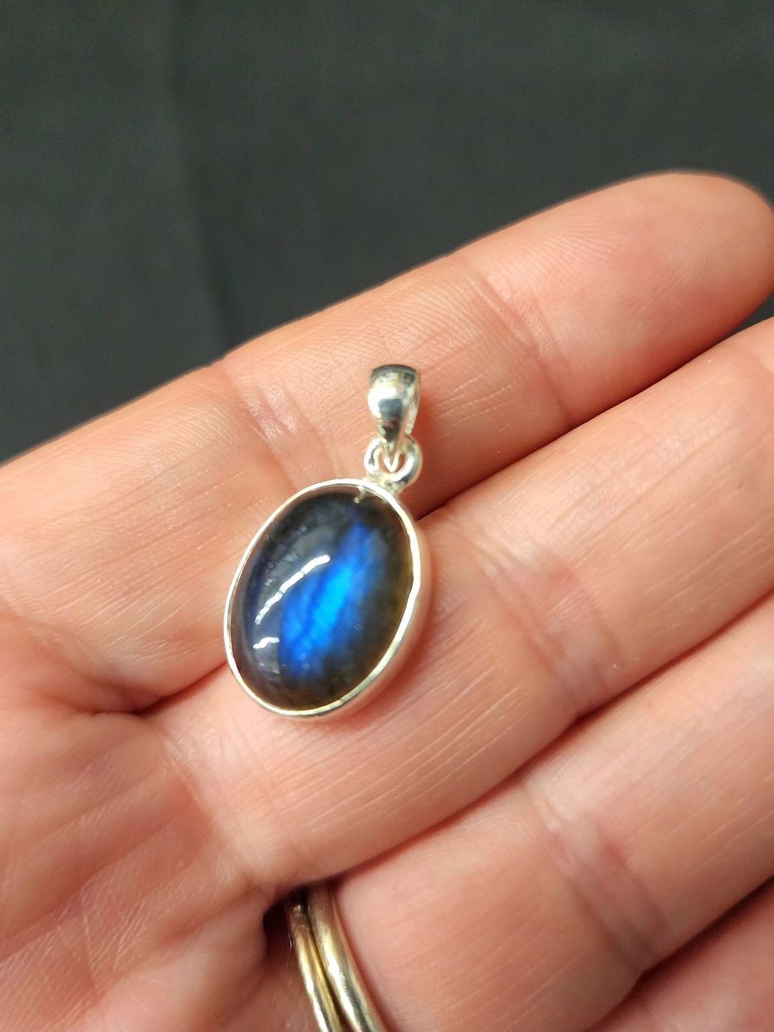 Labradorite B Pendant Sterling Silver