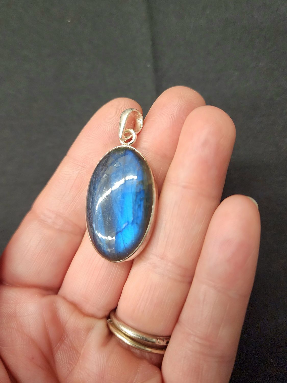 Labradorite Pendant K Sterling Silver