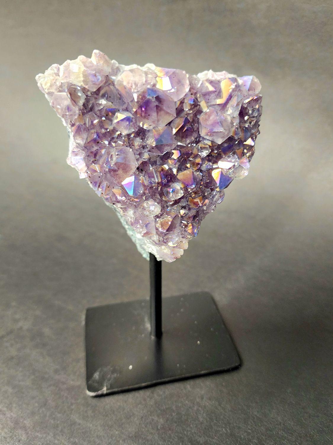 Amethyst Aura Cluster on Stand