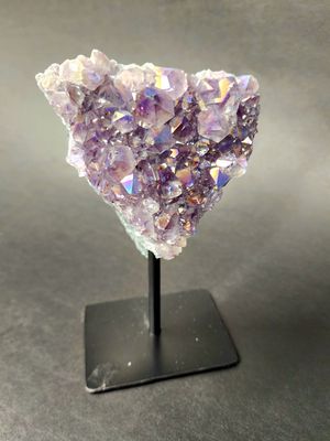 Amethyst Aura Cluster on Stand
