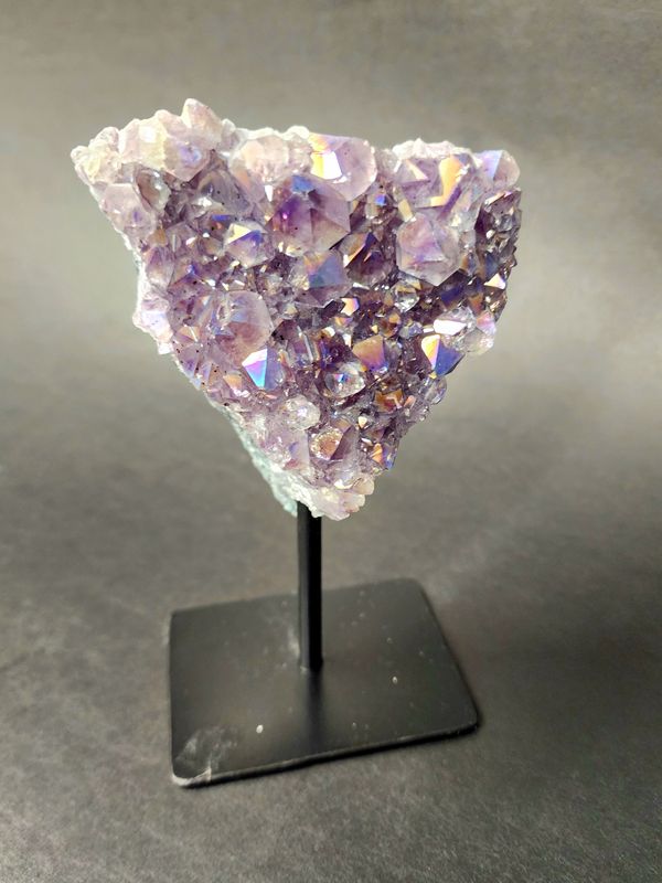Amethyst Aura Cluster on Stand