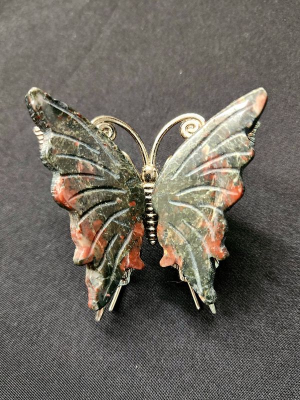 Crystal Butterfly - Rhodonite