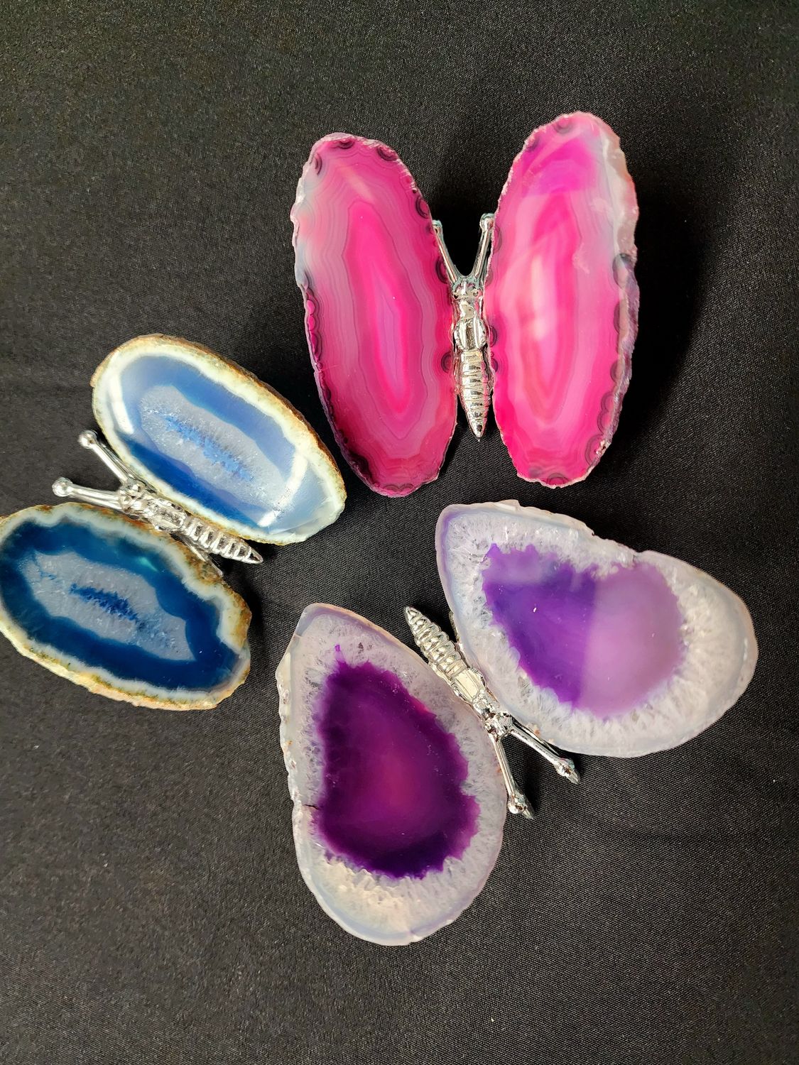 Agate Slice Butterflies