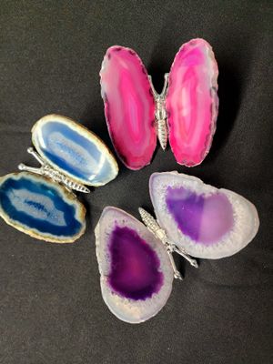 Agate Slice Butterflies