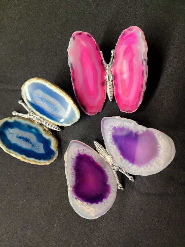 Agate Slice Butterflies