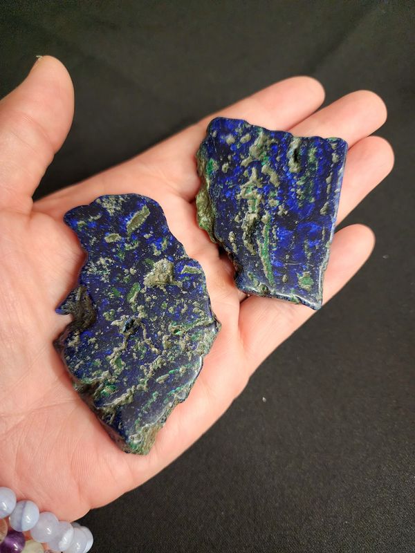 Polished Azurite Slabs A