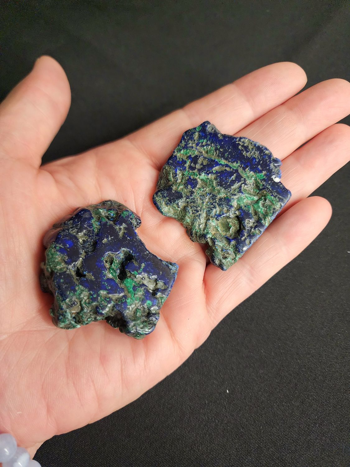 Polished Azurite Slabs B