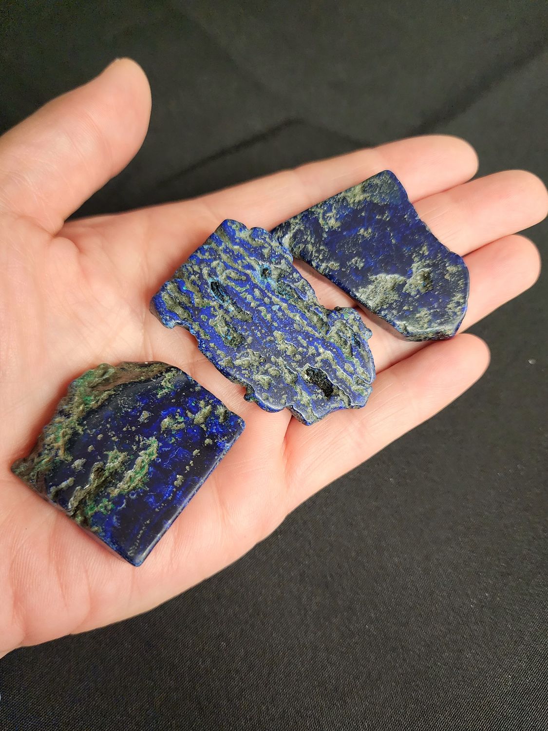 Polished Azurite Slabs C