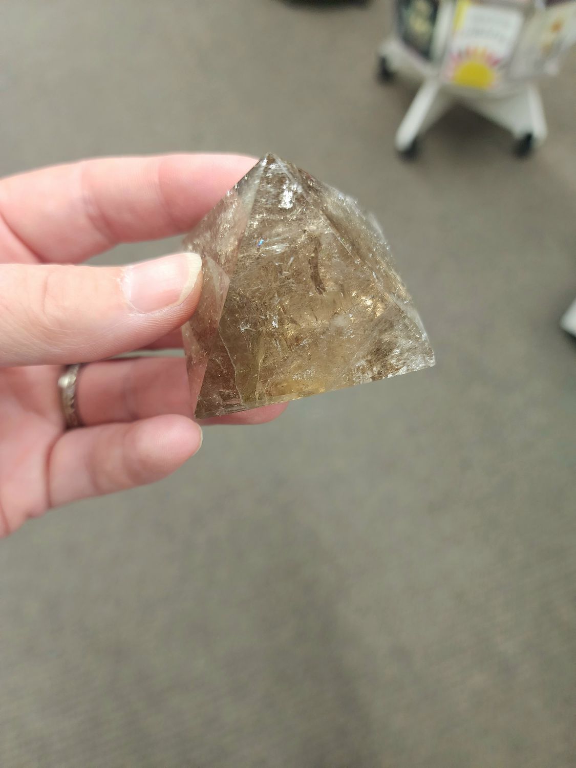 Smoky Quartz Pyramid 1.9&quot;