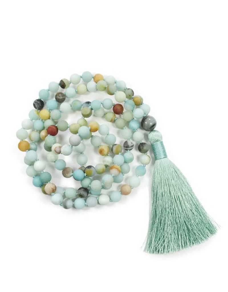 Amazonite Mala with Tassle