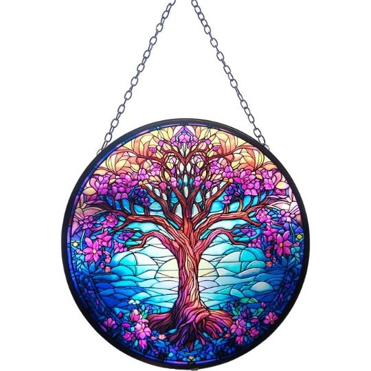 Tree of Life 6&quot; Glass Suncatcher