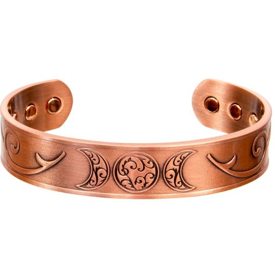 Magnetic Copper Triple Moon Bracelet