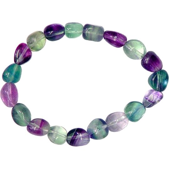 Fluorite  Big Tumbled Bracelet