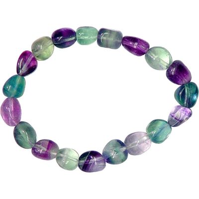 Fluorite  Big Tumbled Bracelet