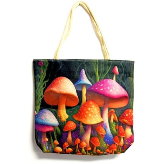 Garden of Mushrooms Tote Bag